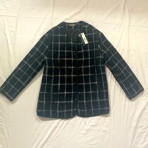 Brand new Elie Tahari black/white plaid jacket!